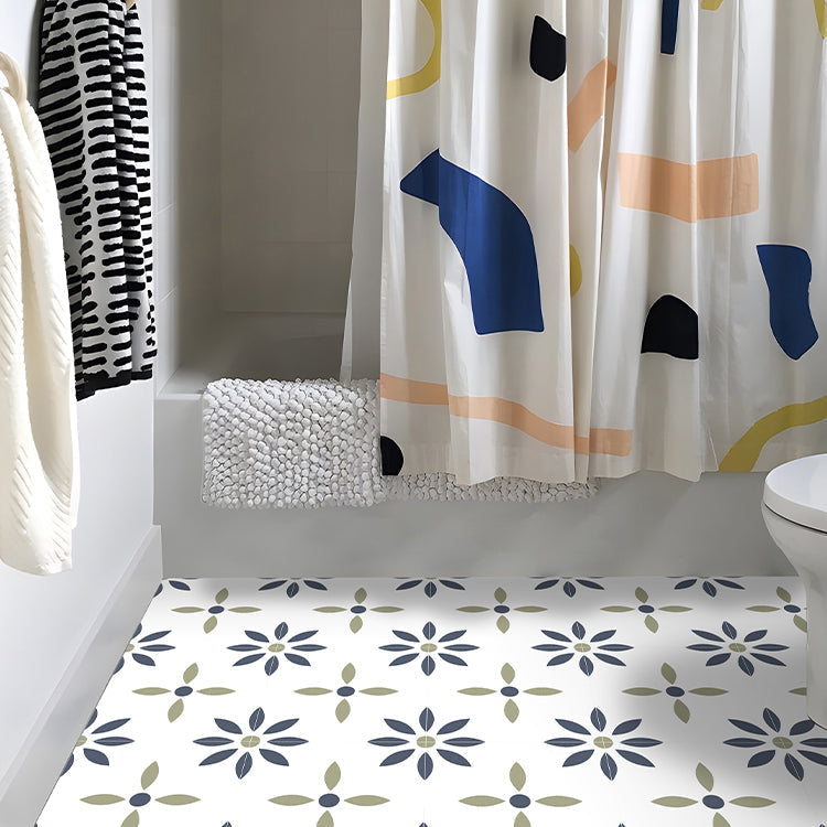Square Peel & Stick Tile with Pattern Waterproof Tile for Home