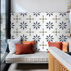 Square Peel & Stick Tile with Pattern Waterproof Tile for Home