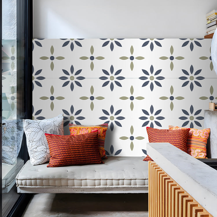 Square Peel & Stick Tile with Pattern Waterproof Tile for Home