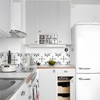 Square Peel & Stick Tile with Pattern Waterproof Tile for Home