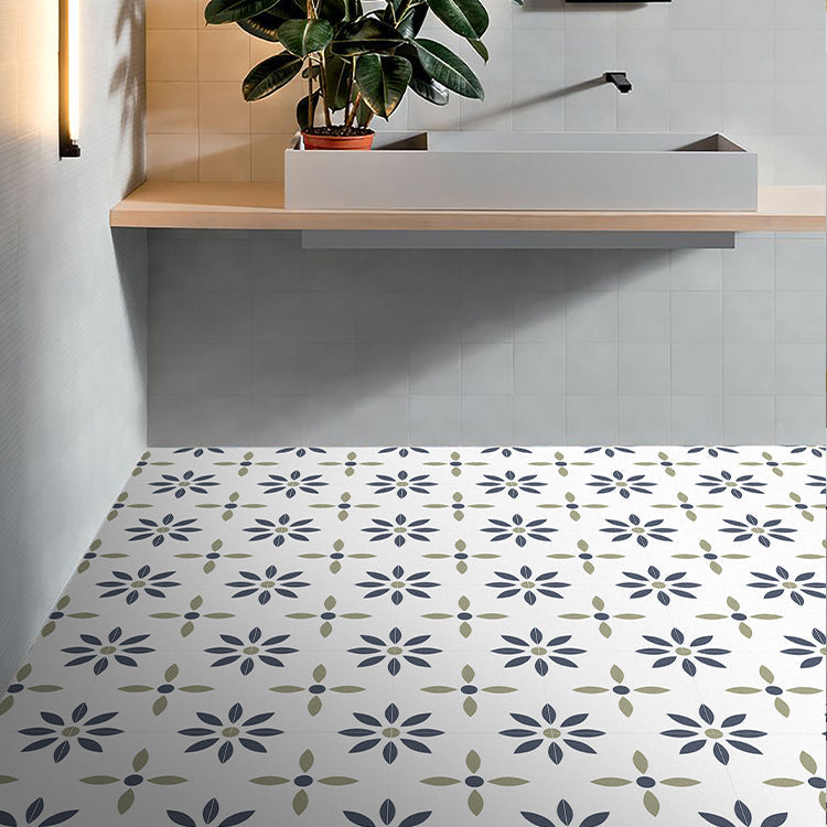 Square Peel & Stick Tile with Pattern Waterproof Tile for Home