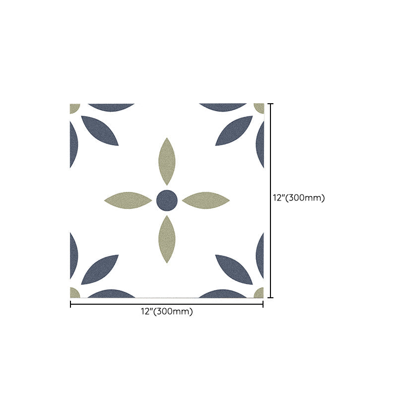 Square Peel & Stick Tile with Pattern Waterproof Tile for Home