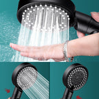 Modern Shower Head 6 Settings Adjustable Spray Pattern Handheld Shower Head