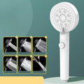 Modern Shower Head 6 Settings Adjustable Spray Pattern Handheld Shower Head