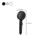 Modern Shower Head 6 Settings Adjustable Spray Pattern Handheld Shower Head