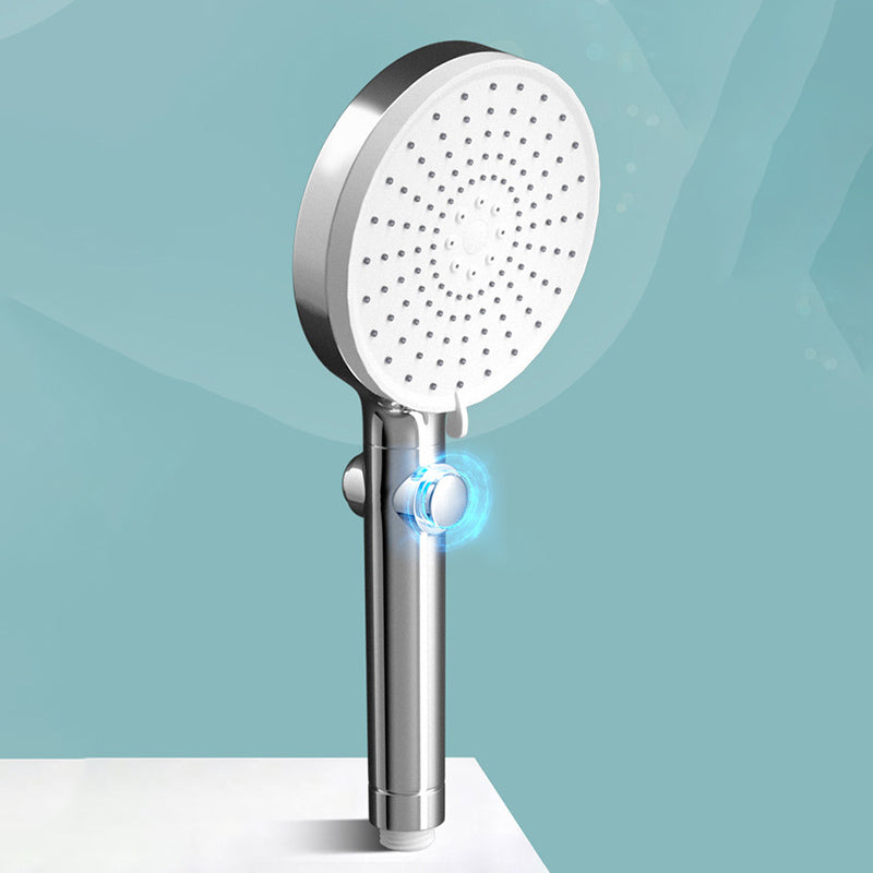 Modern Shower Head Handheld Plastic Round Self-Cleaning Shower Head
