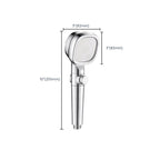 Shower Head Bathroom Square Controllable Brass Handheld Shower Head