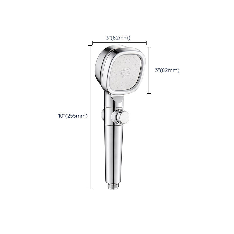 Shower Head Bathroom Square Controllable Brass Handheld Shower Head