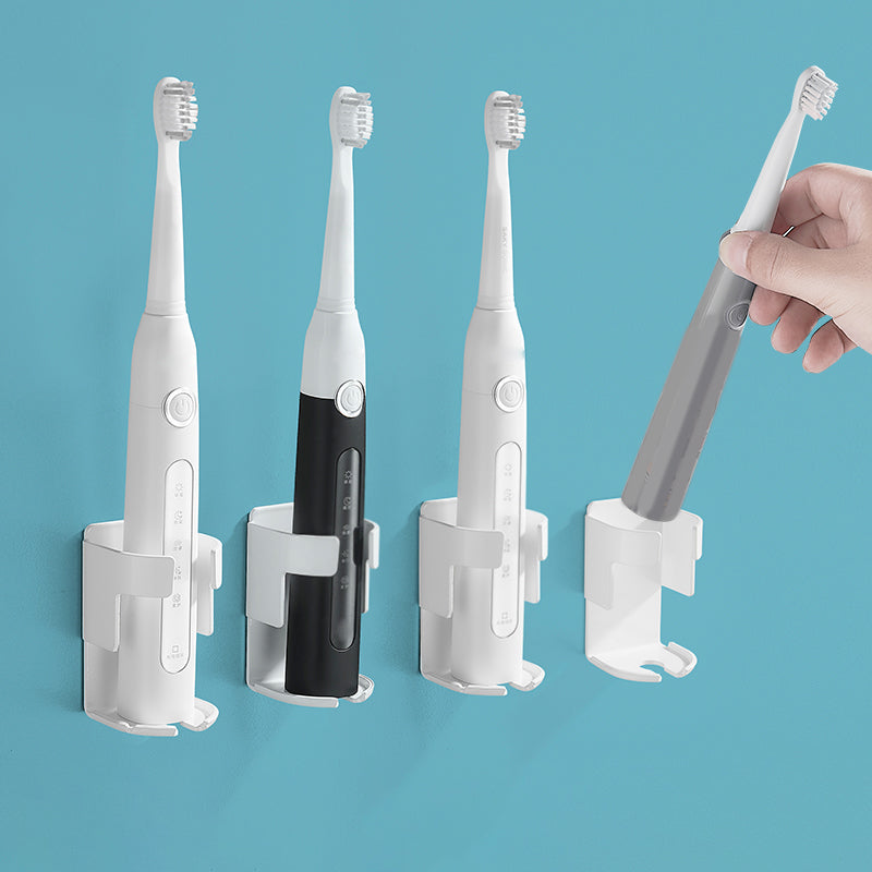 Modern Black/White 4-piece Bathroom Accessory Set, Toothbrush Holder