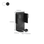Modern Black/White 4-piece Bathroom Accessory Set, Toothbrush Holder