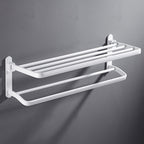 White Bathroom Accessories Hardware Set Modern Bathroom Accessories Set, Towel Holder