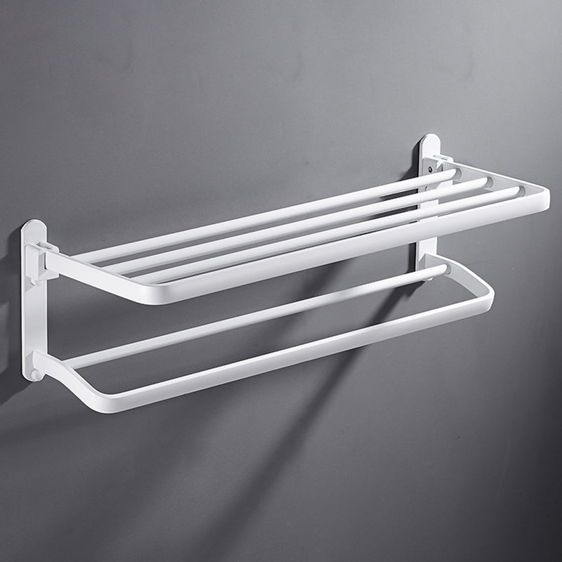 White Bathroom Accessories Hardware Set Modern Bathroom Accessories Set, Towel Rack