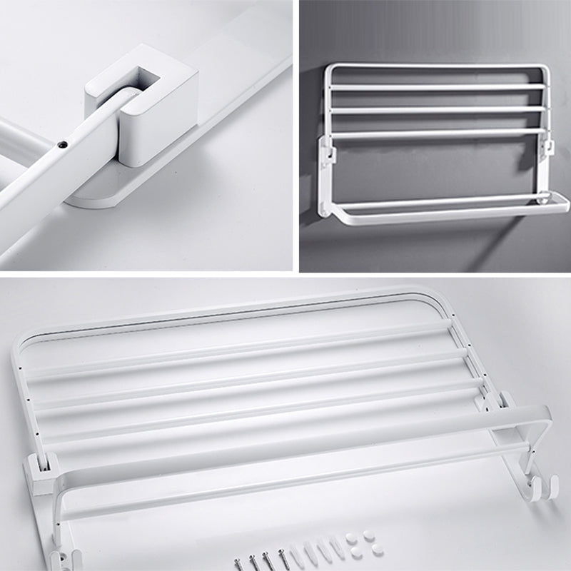 White Bathroom Accessories Hardware Set Modern Bathroom Accessories Set, Towel Holder