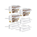 White Bathroom Accessories Hardware Set Modern Bathroom Accessories Set, Towel Holder