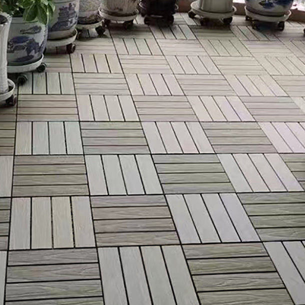 Deck Plank Loose Lay Wood Floor Tiles Garden Outdoor Flooring