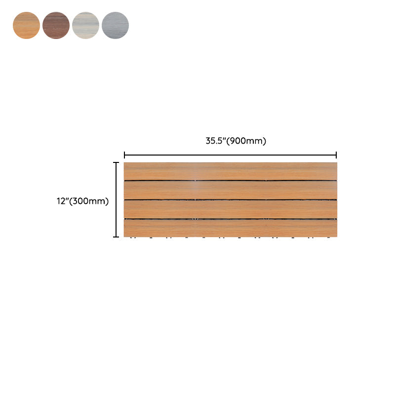 Deck Plank Loose Lay Wood Floor Tiles Garden Outdoor Flooring