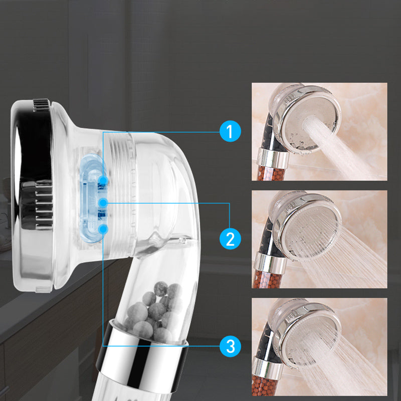 Bathroom Showerhead Plastic Water Filtration Round Hand Shower