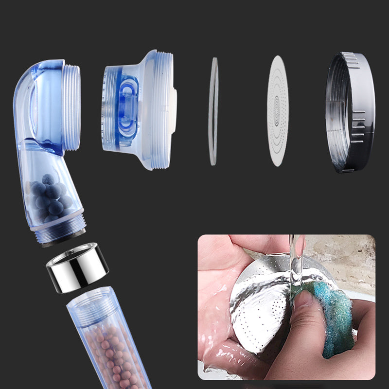 Bathroom Showerhead Plastic Water Filtration Round Hand Shower