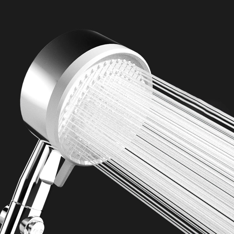 Modern Handheld Round Plastic Self-Cleaning Shower Head