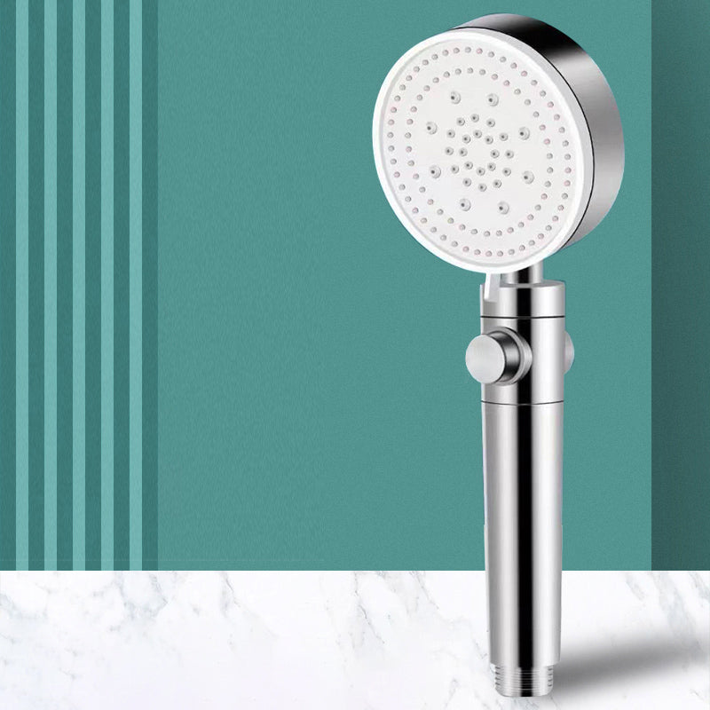 Modern Handheld Round Plastic Self-Cleaning Shower Head