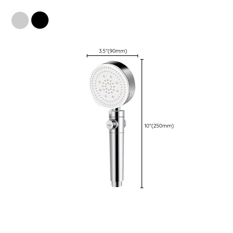 Modern Handheld Round Plastic Self-Cleaning Shower Head