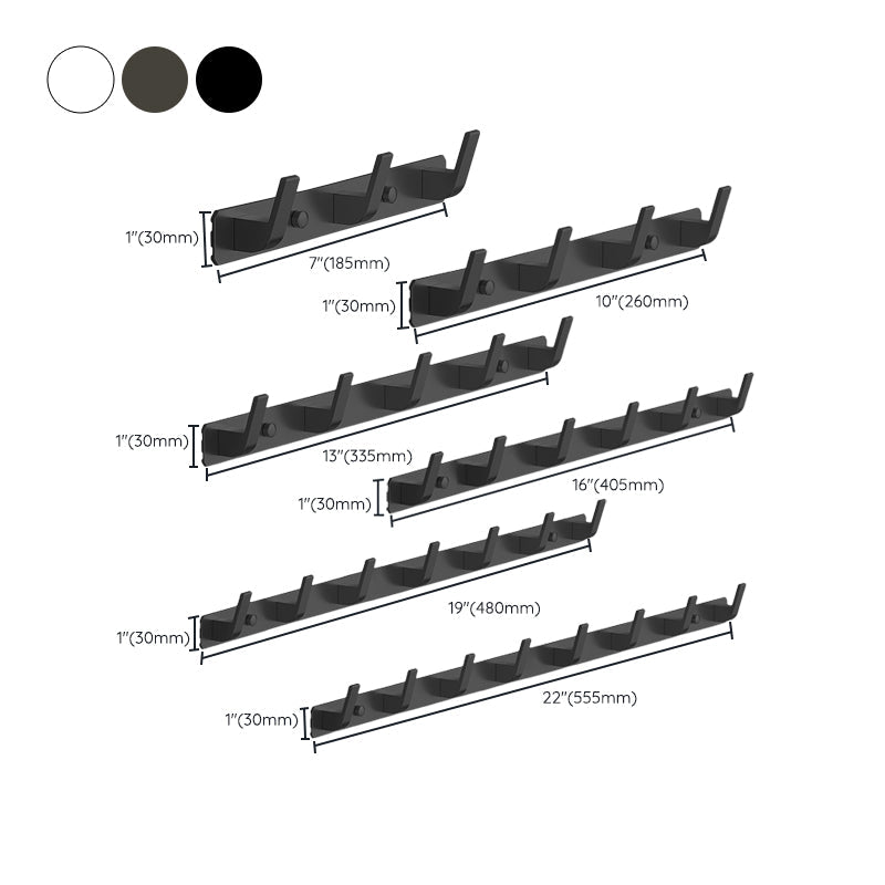 Mattes Finish Modern Bathroom Accessories 2 - Piece Bathroom Accessory Set, Bathrobe Hooks
