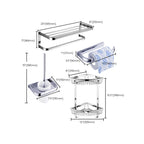 Modern Stainless Steel Bathroom Fixtures Set Towel Bar Bathroom Shelf Bathroom Accessory Set