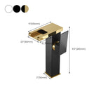 Waterfall spout basin tap lever handle square basin tap