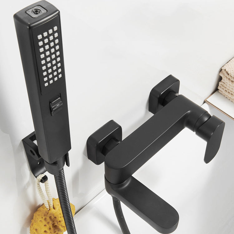 Modern Wall-Mounted Bathtub Faucet Trim Metal Single-Lever Bathtub Faucet Trim