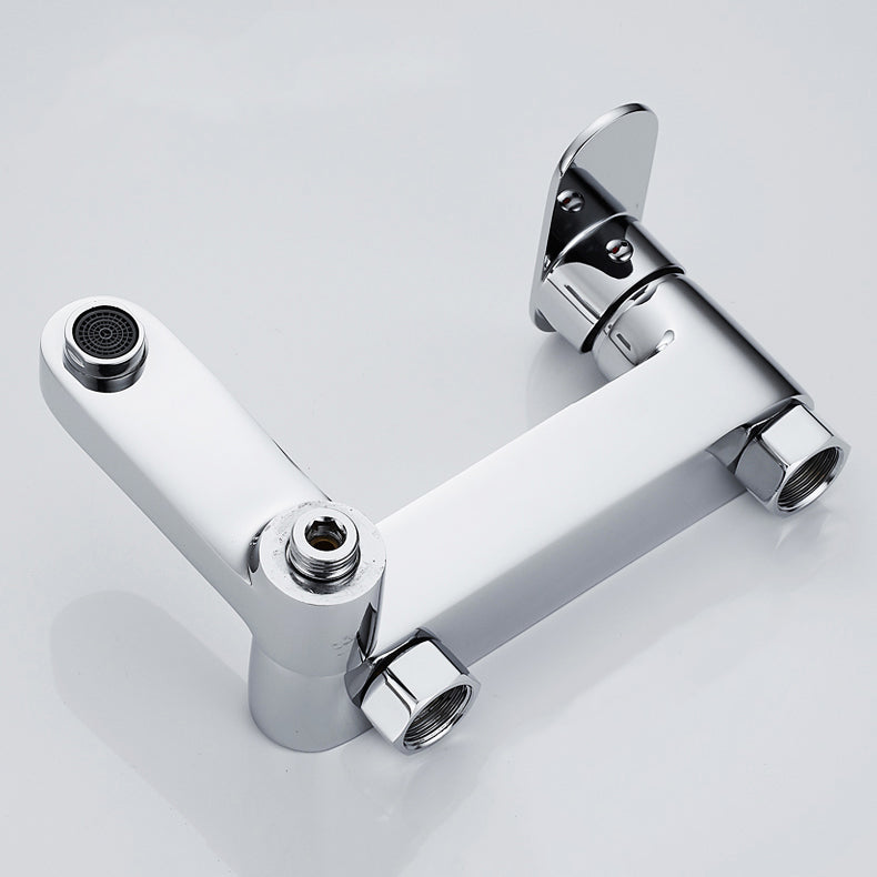 Modern Wall-Mounted Bathtub Faucet Trim Metal Single-Lever Bathtub Faucet Trim