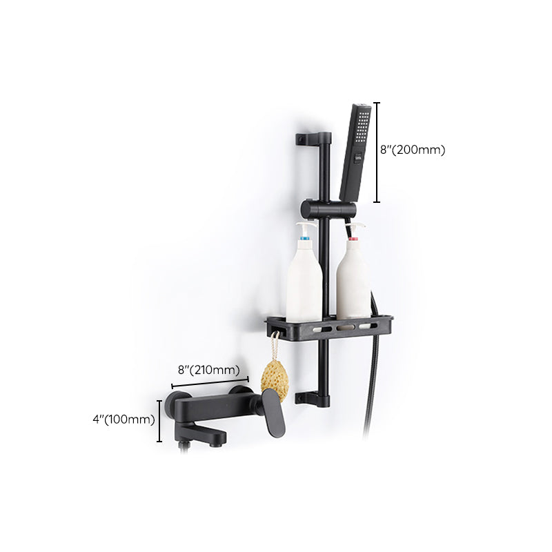 Modern Wall-Mounted Bathtub Faucet Trim Metal Single-Lever Bathtub Faucet Trim