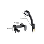 Modern Wall-Mounted Bathtub Faucet Trim Metal Single-Lever Bathtub Faucet Trim