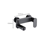 Modern Wall-Mounted Bathtub Faucet Trim Metal Single-Lever Bathtub Faucet Trim