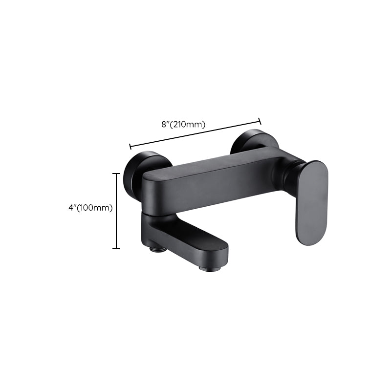 Modern Wall-Mounted Bathtub Faucet Trim Metal Single-Lever Bathtub Faucet Trim