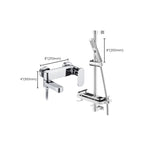 Modern Wall-Mounted Bathtub Faucet Trim Metal Single-Lever Bathtub Faucet Trim