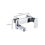 Modern Wall-Mounted Bathtub Faucet Trim Metal Single-Lever Bathtub Faucet Trim