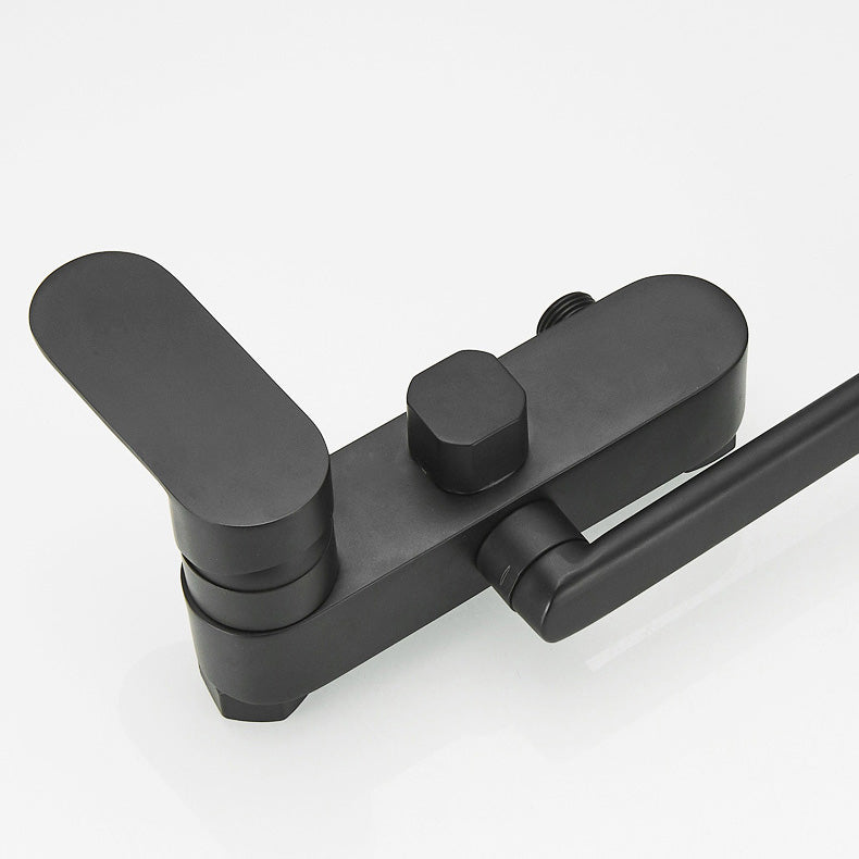 Metal Bathtub Faucet Trim Contemporary Lever Handle Bathtub Faucet Trim