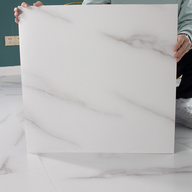 Modern Home Vinyl Flooring for Pulling and Applying Marble Print Square PVC Floor
