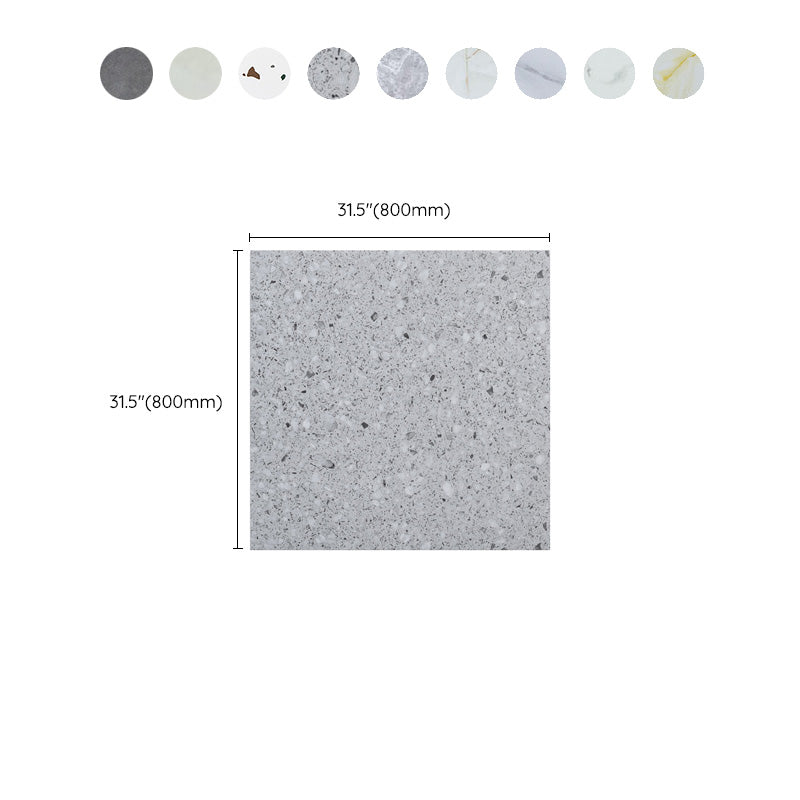 Modern Home Vinyl Flooring for Pulling and Applying Marble Print Square PVC Floor