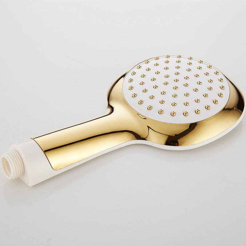 Contemporary Shower Head Square Golden Bathroom Handheld Shower