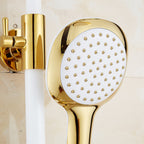 Contemporary Shower Head Square Golden Bathroom Handheld Shower