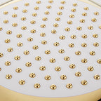 Contemporary Shower Head Square Golden Bathroom Handheld Shower