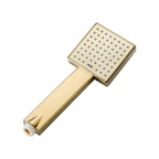 Contemporary Shower Head Square Golden Bathroom Handheld Shower