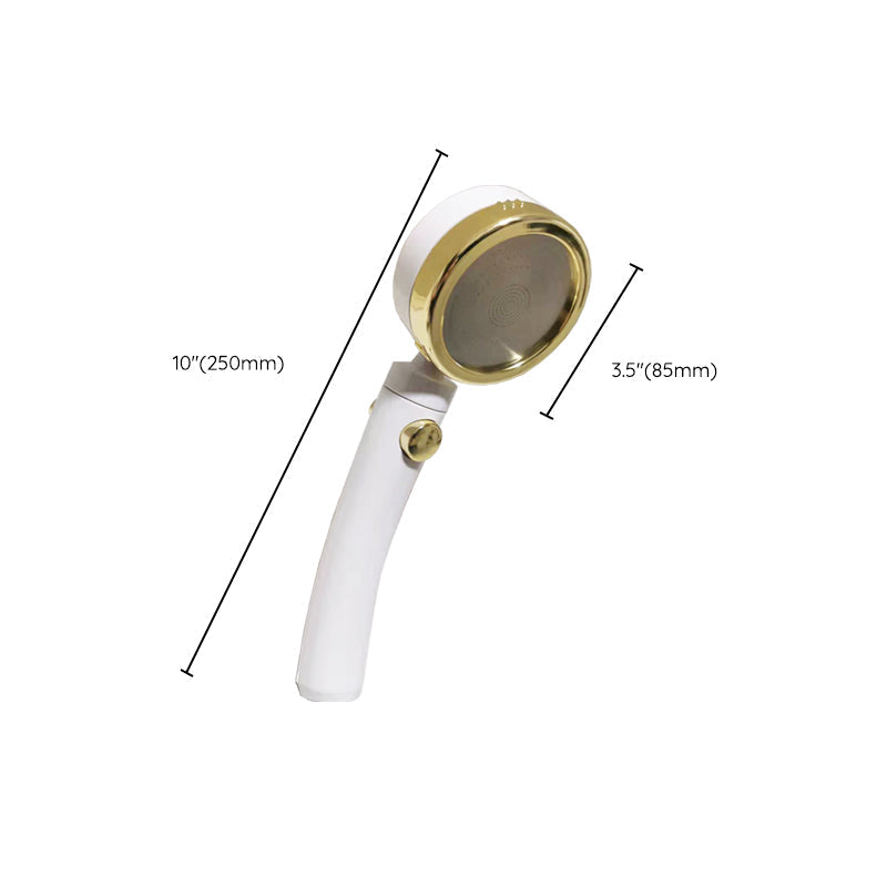 Contemporary Shower Head Square Golden Bathroom Handheld Shower