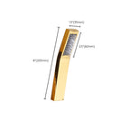 Contemporary Shower Head Square Golden Bathroom Handheld Shower