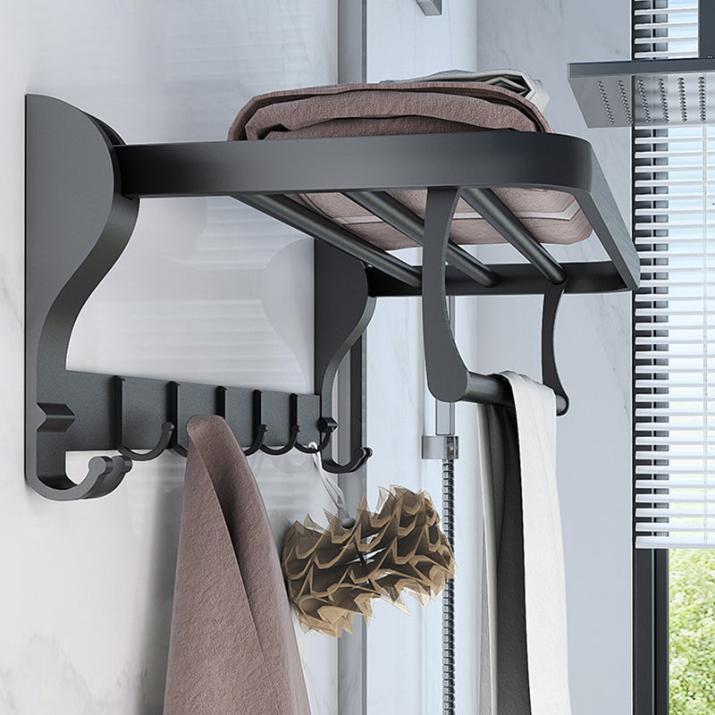 Modern Bathroom Hardware Set Matte Black Metal Bathroom Accessories Set Rustproof