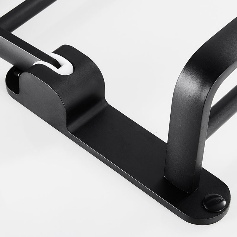 Modern Bathroom Hardware Set Matte Black Metal Bathroom Accessories Set Rustproof
