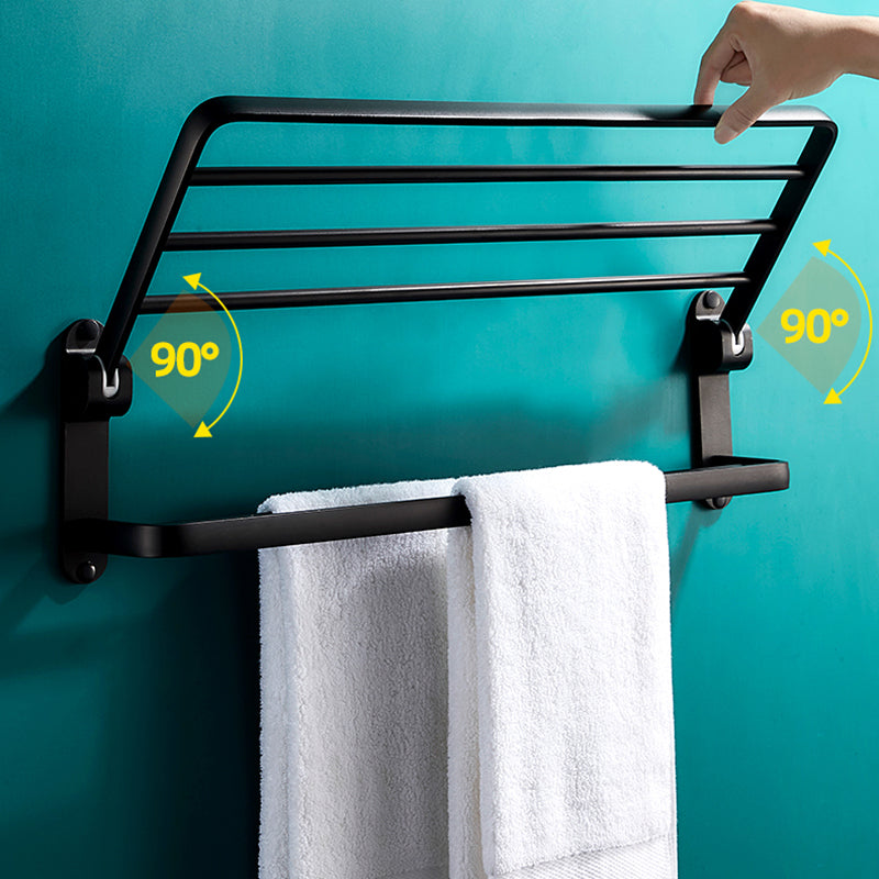 Modern Bathroom Hardware Set Matte Black Metal Bathroom Accessories Set Rustproof