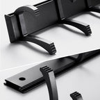 Modern Bathroom Hardware Set Matte Black Metal Bathroom Accessory Set Rust-Free