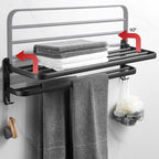 Modern Bathroom Hardware Set Matte Black Metal Bathroom Accessories Kit
